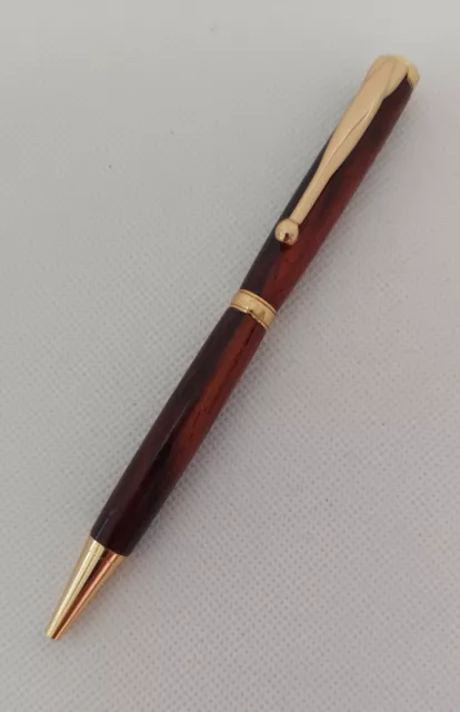 Hand Crafted  Custom Made Wood  Cocobolo Ball Point Pen