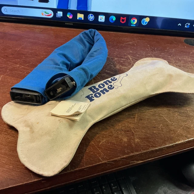 VINTAGE BONE FONE Portable Neck Radio AM/FM Stereo With Speakers (used ...