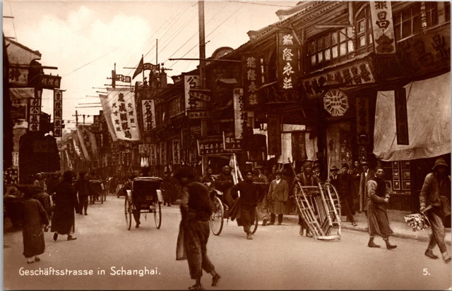 (12) Postcard Set RPPC Old & New Culture China Trinks-Bildkarte Set #723 9