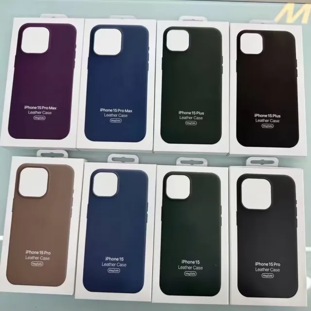 For iPhone15/15 Pro/15 Pro Max 15 Plus New Original PU Leather Case with MagSafe