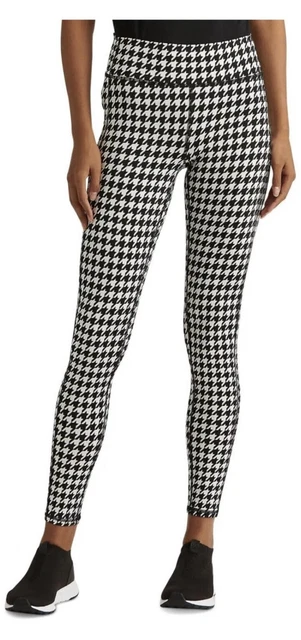 Ralph Lauren Women's Houndstooth Jersey Leggings, XS