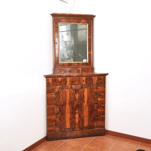 angoliera con specchio del 1800