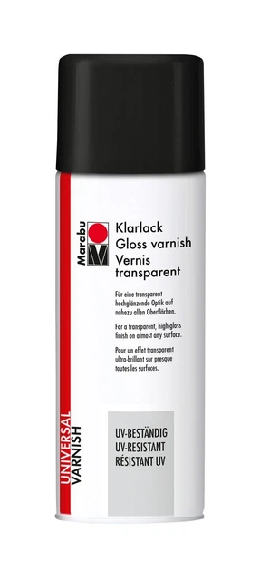 Marabu Klarlack UV beständiges Lackspray hochglänzende Dose 400ml NEU MHD 10/25