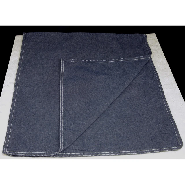 2 Vintage Ikea Ormkaktus Blue Denim Throw Pillow Covers for 18" Pillows