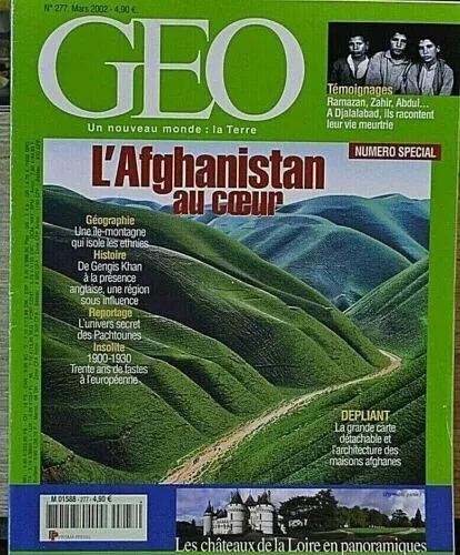 revue magazine geo l'afghanistan au coeur N° 277