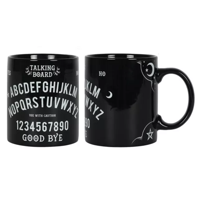 Noir Parlant Board Tasse Ouija Cadeau Nouveauté Thé Café Céramique Wicca Païen À