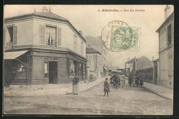 CPA Alfortville, Rue des Acacias, Street View