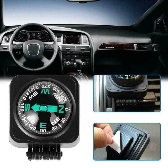 Car Compass Ball Car Dashboard Mount Navigation Outdoor Cycling Hiki- NEW