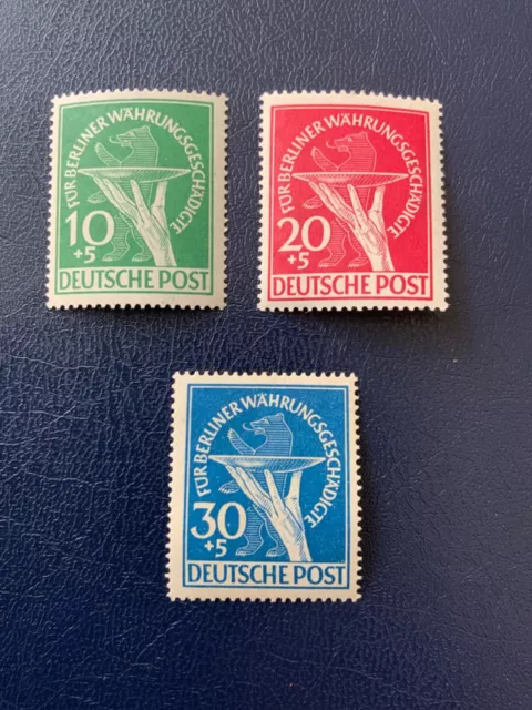 BERLIN 1949 Währungsgeschädigte MiNr. 68 - 70 ** /postfrisch (30 Pf.geprüft bpp)