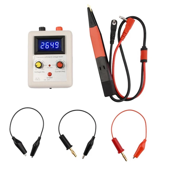 Testeur De Transistor Et Isolation – Testeur De Tension DC 50‑3700V Portable Pour Composants électroniques Et Moteurs - 10