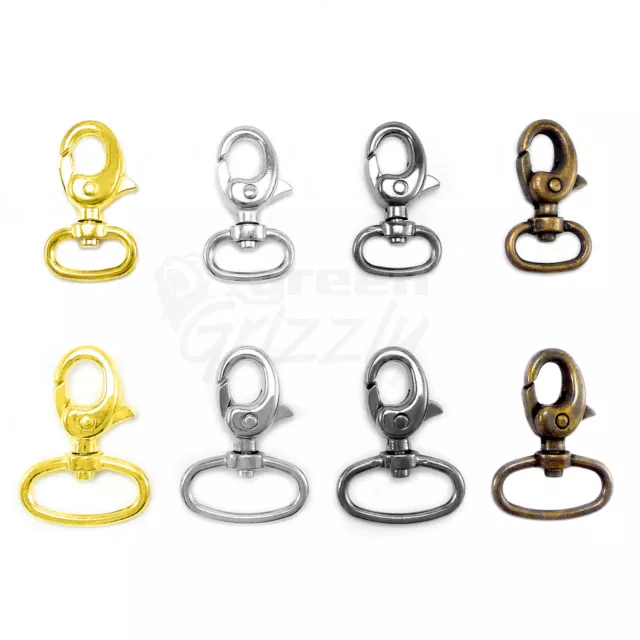 Bag Clasps Lobster Swivel Trigger Clips Snap Hook 13 or 19 mm ring