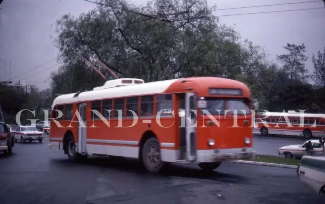 Original 1978 Mexico City Trolley Bus Ste Kodachrome Slide # Mexico