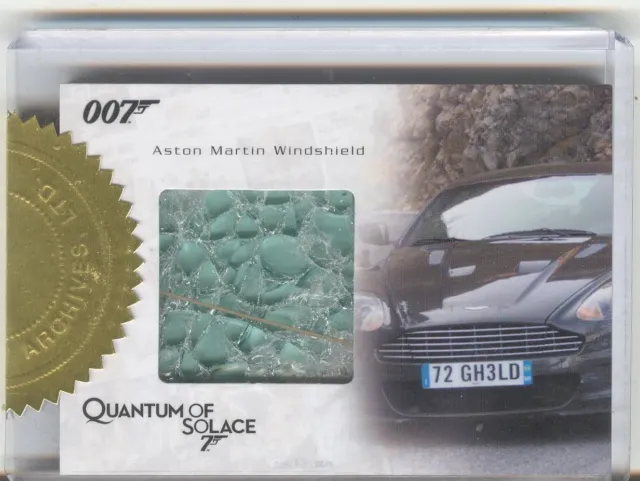 James Bond Archives 2009 Relic Card AMR1 Aston Martin Windshield