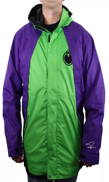 Neuf avec Étiquettes Nomis Sc Signature Neige Veste Vert Large-Xlt Limité Rare