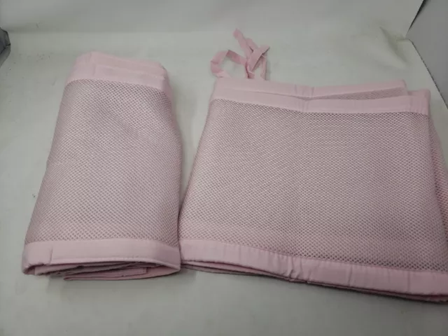BreathableBaby Breathable Classic Mesh Crib Liner Pink