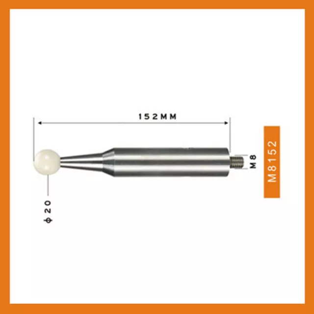 CMM Ceramic Standard Balls Ceramic Balls 20mm M8 152MM Length CMM Touch Probes