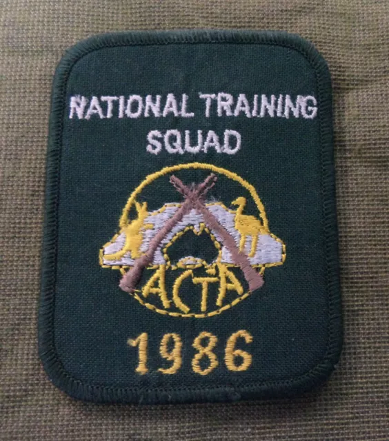 #D279. Australian   Clay Target Association Training Squad  Cloth  Patch