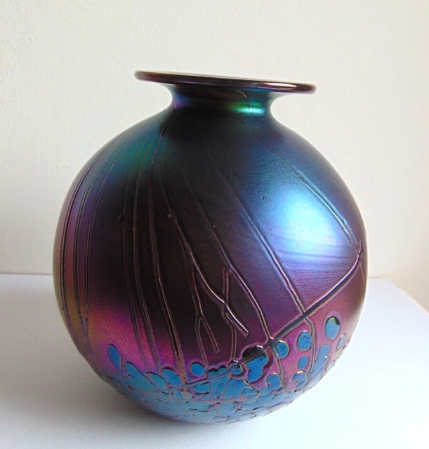 VASE ANCIEN IRISÉ PHOENICIAN MALTA 92 EUR 80,00 PicClick FR