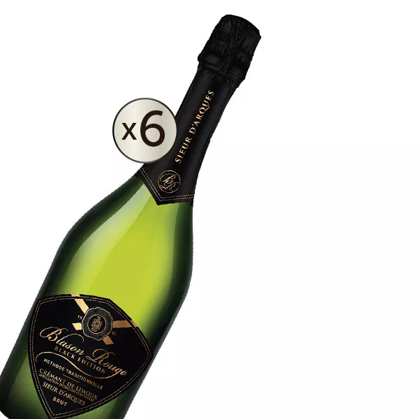 Sieur d Arques Black Edition Cremant De Limoux Blason Rouge Brut Nv 6pack 2