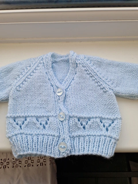 hand knitted baby cardigans