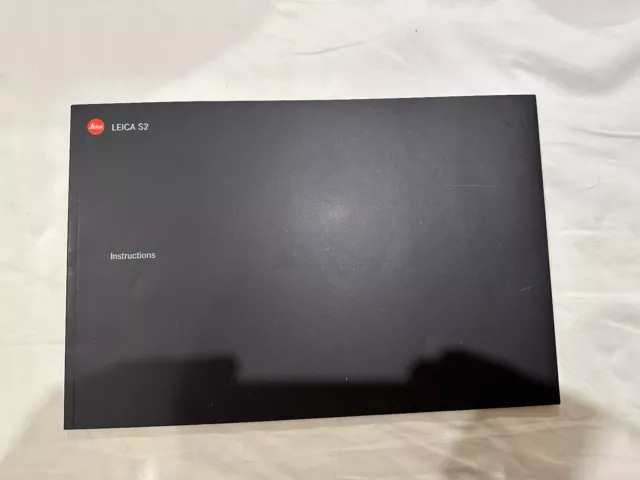 Manual Instrucciones para Leica S2