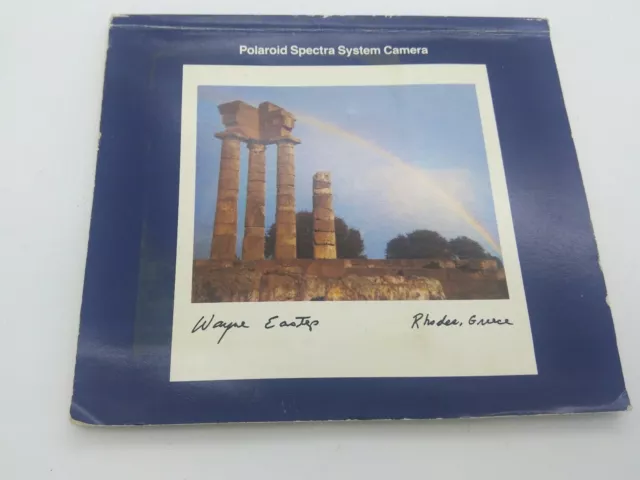 Original instruction manual for Polaroid Spectra System camera