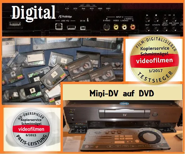 Kopieren überspielen Mini-DV-DVCAM Video auf DVD kopieren, Digital