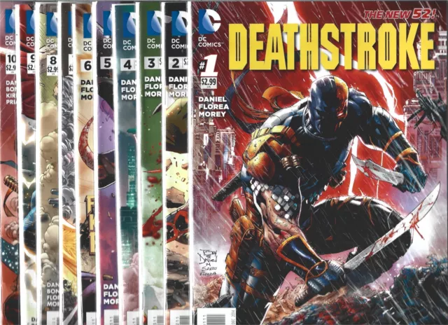 Deathstroke Near Set / Lot Of 19 - #1 2 3 4 5 6 7 8 9 10 11 12 13 14-18 20 (Nm-)