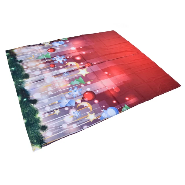 (150 * 166cm)3D Christmas Curtain Anti Fading Eye Catching Individualit Shower