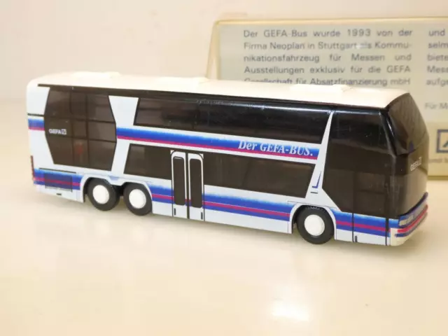 H0 1:87 Rietze Neoplan Skyliner N 122 GEFA Bus OVP Doppeldecker