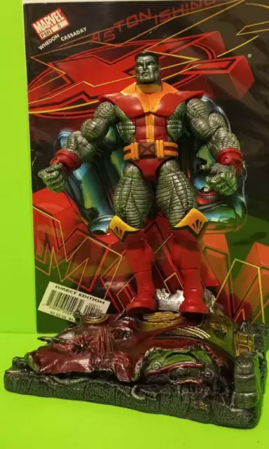 Marvel Legends COLOSSUS ToyBiz SERIES 5 with STAND + COMIC ASTONISHING X-MEN # 5 Marvel Legends COLOSSUS ToyBiz SERIES 5 with STAND + COMIC ASTONISHING X-MEN # 5
