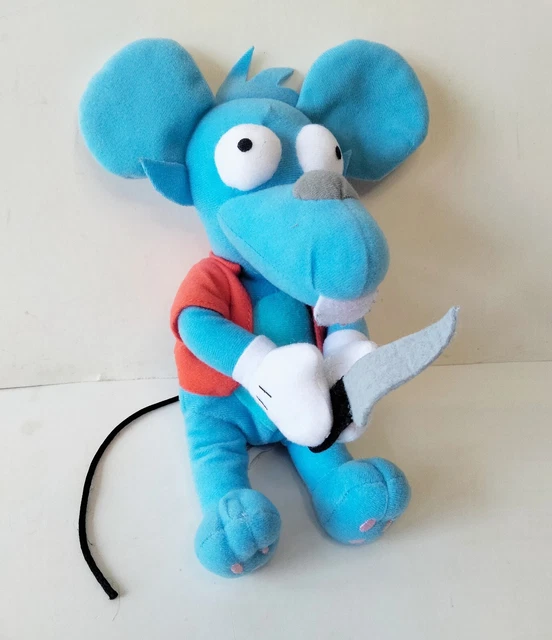 UNIVERSAL STUDIOS SIMPSONS Itchy Mouse with Knife Plush Stuffed Animal