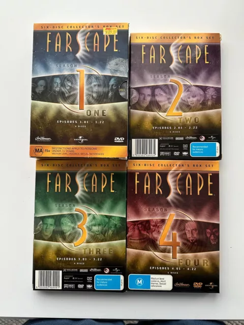 FARSCAPE - SEASON 1 VOLUME 1-4 (1,2,3,4) DVD - EXCELLENT - FREE