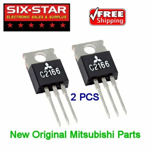 CB HAM RADIO NEW ORIGINAL REPAIR PARTS - 2SC2166 Mitsubishi (ECG-235) -  2 PCS