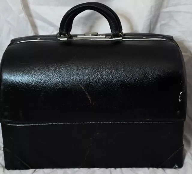 Rare Vintage 1940s Leather EmDee Schell Doctor’s Medical Bag USA