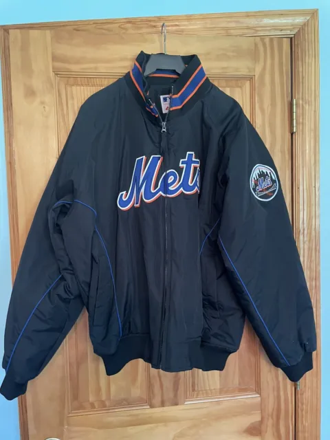 Vintage New York Mets Black Baseball  Field Jacket,  Size: Extra-Large