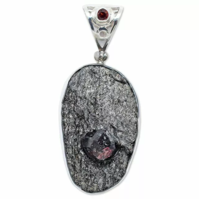 Alaska Garnet Pendant Necklace by Stones Desire