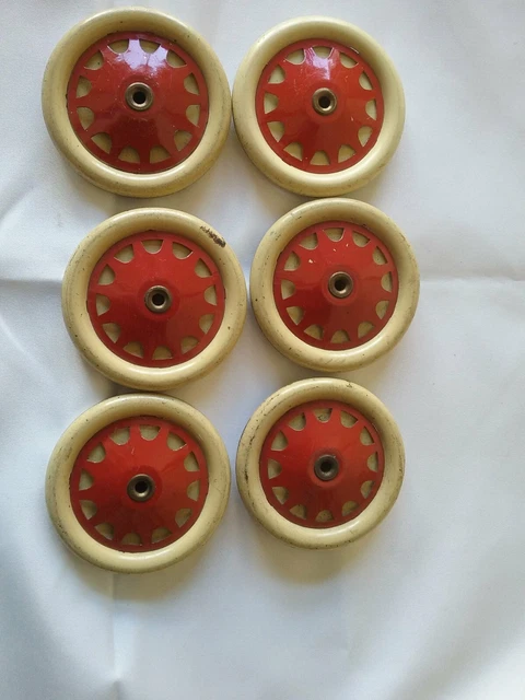 Lot De 8 Segments En U Rouges – Pièces Meccano Vintage D'occasion