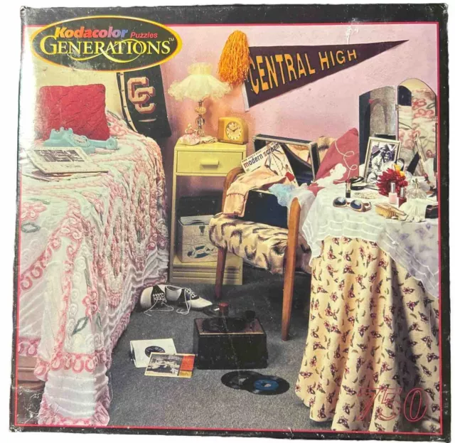 Kodacolor Generations 1950 Teen's Room 750 Piece Puzzle Phone Shoes Brand New