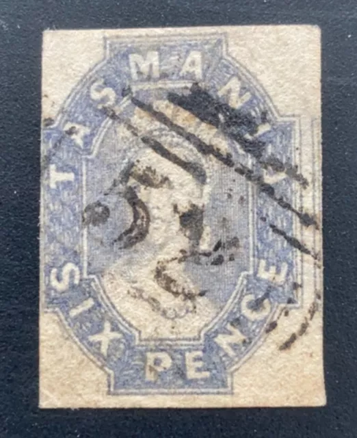 Tasmania - 1960 QV 6d Dull Slate-Grey - Used (SG 44)