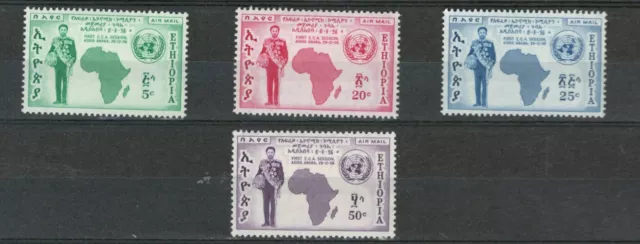 Ethiopia Africa  Colonies First Eca Session  Set Mh Air Mail Stamps  (Ethiop 33)