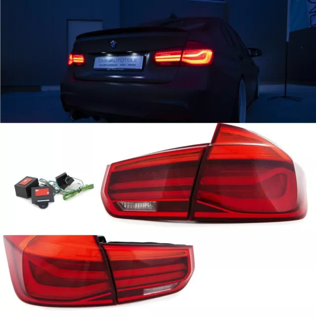 FACELIFT SET LED lightbar taillights red 4 pcs fits BMW 3 Series