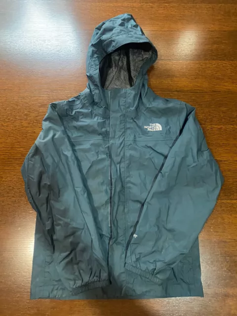 The North Face Children’s Hyvent Jacket - Size 7/8 Blue Grey - EUC