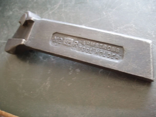Vintage Armstrong Number “32-R” Angle Tool Holder for Parting tool