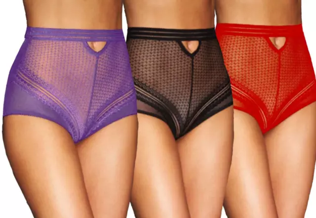 WOMEN LADIES HIGH Waist Sexy Underwear Perspective Panties Lace Lingerie  Briefs £6.29 - PicClick UK