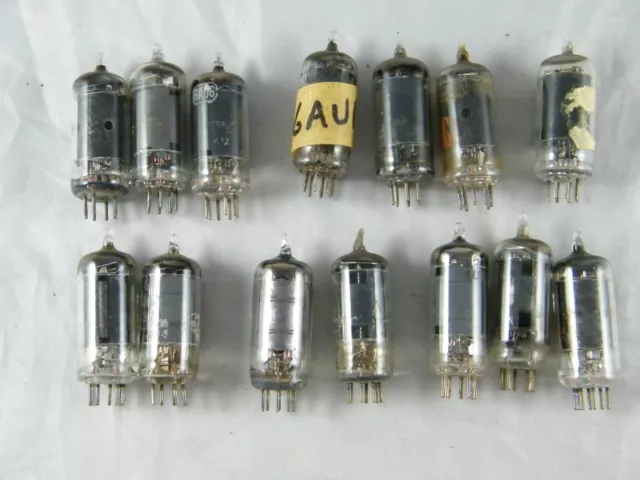 Lot Of 14 ~ Vintage ~ 6Au6 Electronic Tube ~ Tested Good ~ No Boxes