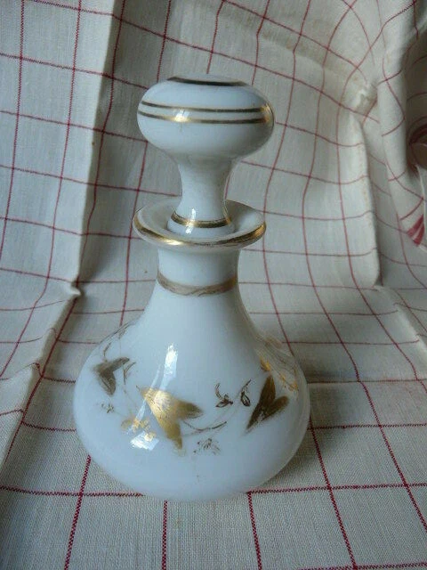 Ancien Flacon En Opaline Epoque Napoleon Iii Xixeme