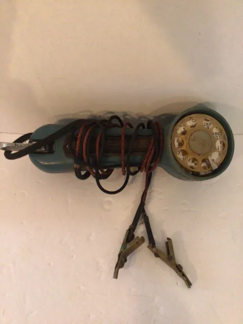 Vintage Western Electric Bell System Lineman's Rotary Dial Test Set w/clips USA