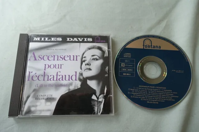 Miles Davis Cd Ascenseur Pour L'echafaud Fontana (1958) 1989 Re-Issue Jazz