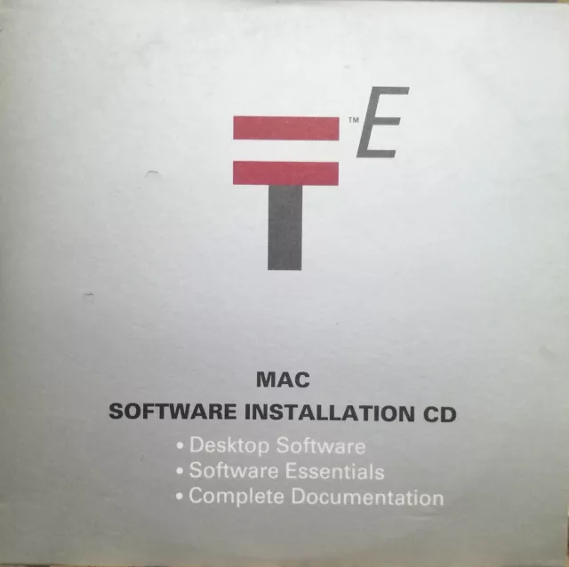 Mac Software Installation Cd Desktop Essentials Complete Documentation T E